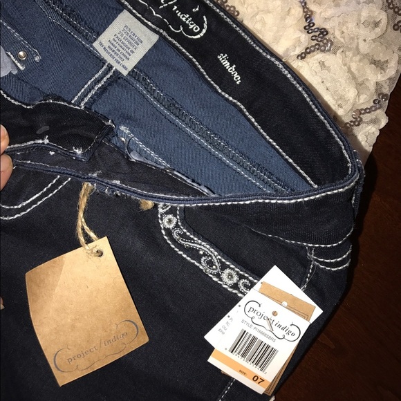 NWT Project Indigo Macy's blue jeans Size 7 - Picture 7 of 7